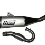 HGS Exhaustsystem 4T complete CRF250R 25-.. Carbon Grey