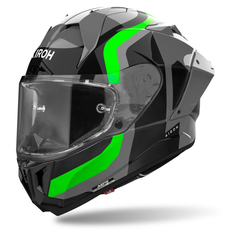 Airoh Helmet GP 800 Competition Green Fluo Gloss