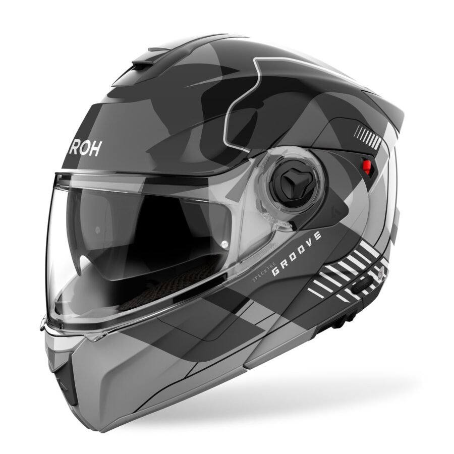Airoh Helmet Specktre Groove Grey Gloss XXL