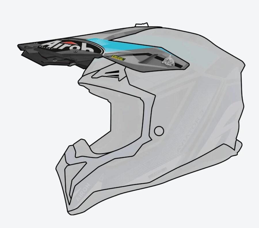 57-9-AV3LE18F.JPG Airoh Aviator 3 Peak League blue gloss - Image 1