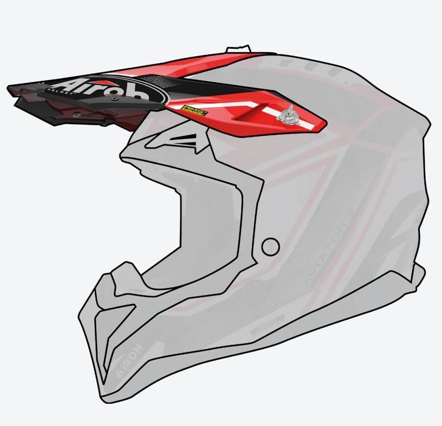 Airoh Aviator 3 Peak League red gloss