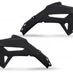 UFO Radiator Covers CRF250R 22-24 CRF450R 21-24  Black 001