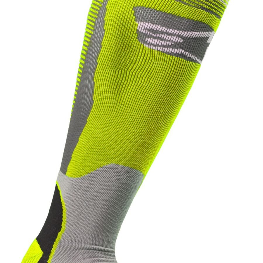 Alpinestars Socks MX Plus-1 Fluo Yellow/Grey
