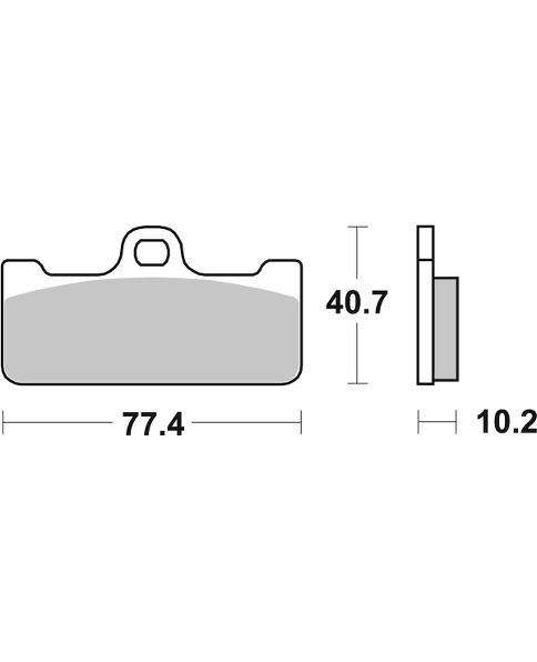 23-711DS.jpg Sbs Brakepads Dual Sinter - Image 1