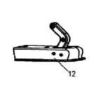 Bronco Towball connector for flail mower 77-12490