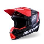 Alpinestars Helmet S-M3 Radium Black/Fluo Red/White S
