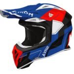 Airoh Helmet Aviator Ace 2 Shield Blue/Red gloss