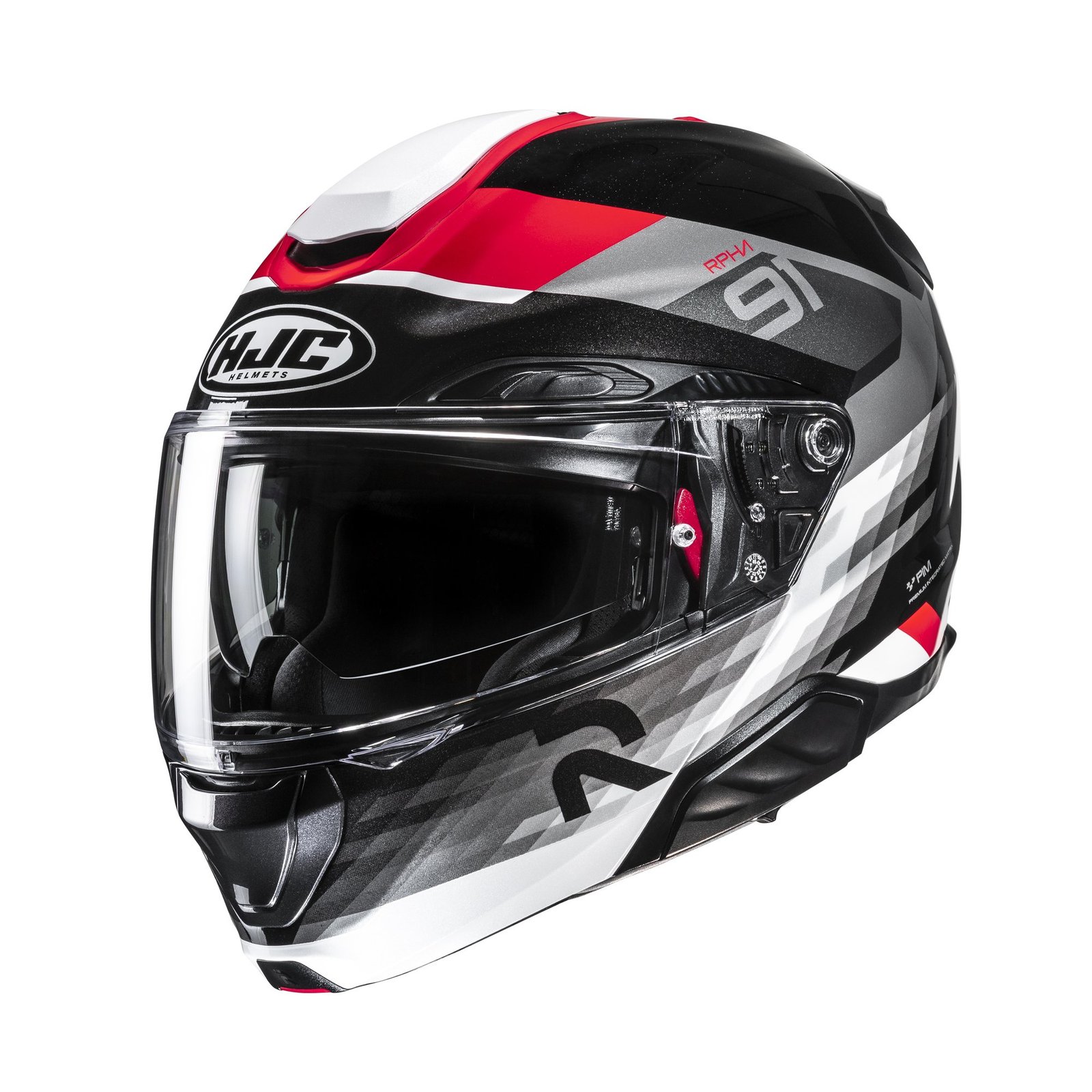 630-26009.jpg HJC Helmet RPHA 91 Madal Black/Red MC1 - Image 1