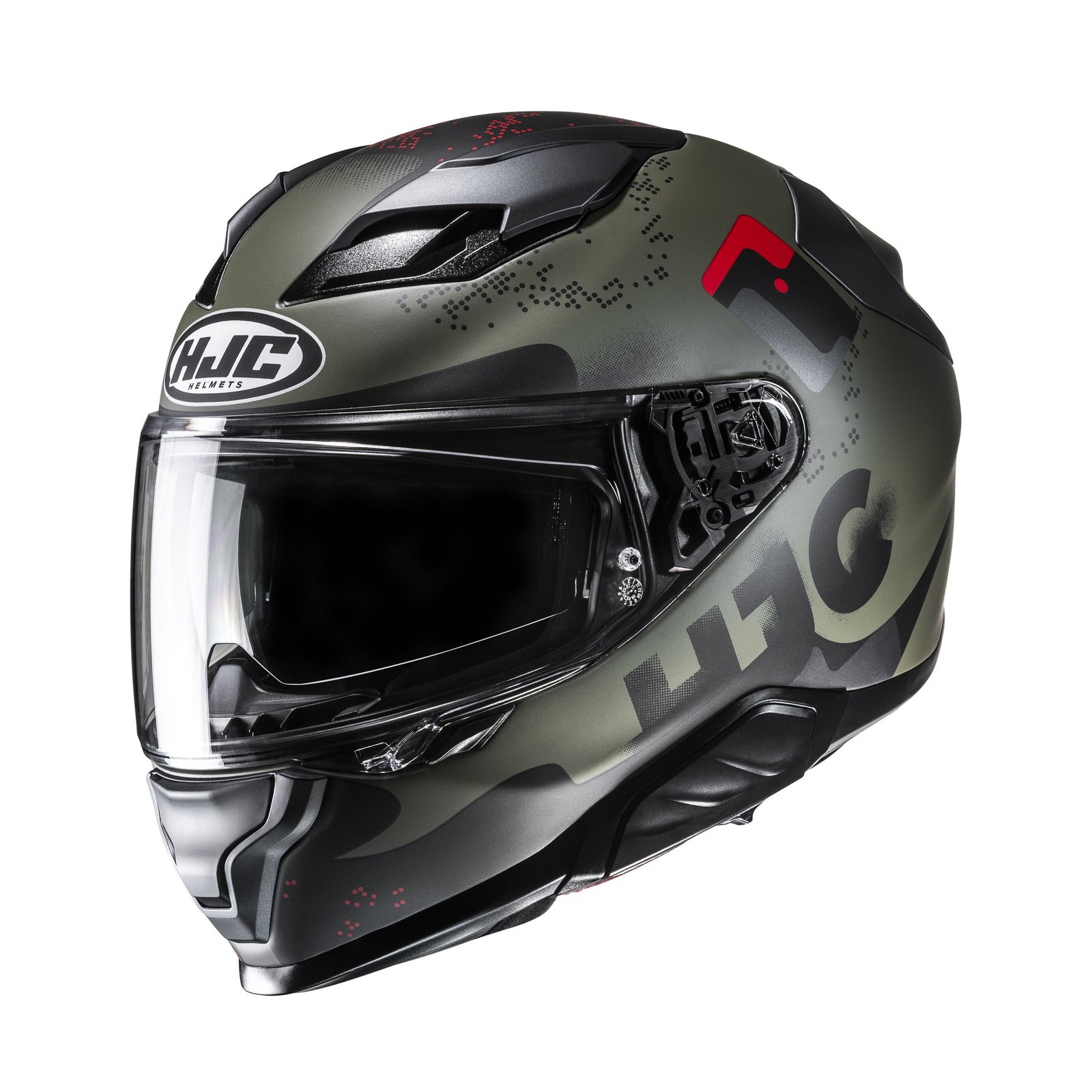 630-26018.jpg HJC Helmet F71 Faco Green/Black MC1SF - Image 1