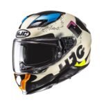HJC Helmet F71 Faco White/Black/Multi MC28