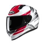 HJC Helmet C10 Hiper White/Red MC1