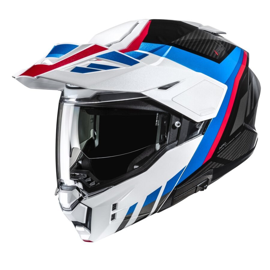 HJC Helmet i80 Imes Black/White/Red/Blue MC21