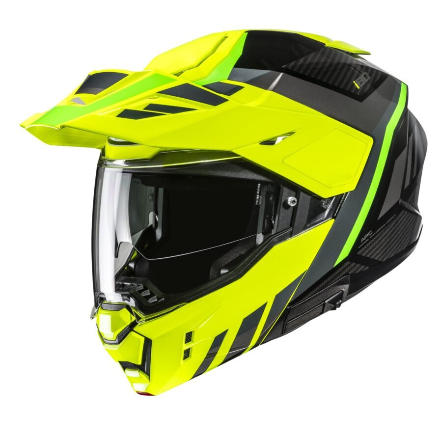 HJC Helmet i80 Imes Fluo Yellow/Black MC3H