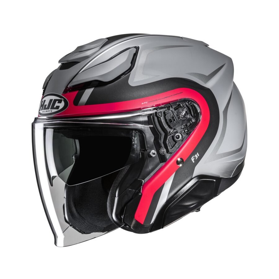 HJC Helmet F31 Bask Red/Gray MC1SF