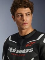 Alpinestars Leather Jacket GP Force v2 Airflow Black/White - Image 4