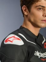Alpinestars Leather Jacket GP Force v2 Airflow Black/White - Image 5