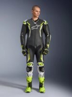 Alpinestars Leather suite 1-pcs GP Tech v5 Black/White/Fluo Yellow