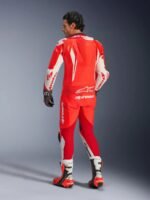 Alpinestars Leather suite 1-pcs GP Tech v5 Fluo Red/White - Image 2