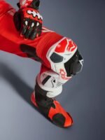 Alpinestars Leather suite 1-pcs GP Tech v5 Fluo Red/White - Image 3