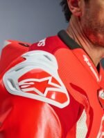 Alpinestars Leather suite 1-pcs GP Tech v5 Fluo Red/White - Image 5