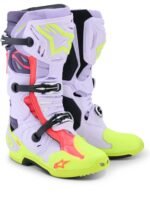 Alpinestars Boot Vented Tech 10 Purple/Fluo Yellow/Pink - Image 2