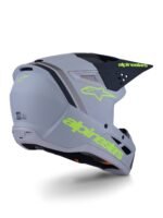 Alpinestars Helmet S-M3 Radium Gray/Black/Fluo Yellow M - Image 2