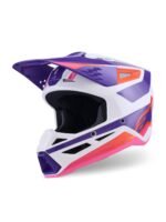Alpinestars Helmet S-M3 Heat Whit/Purple/Pink S