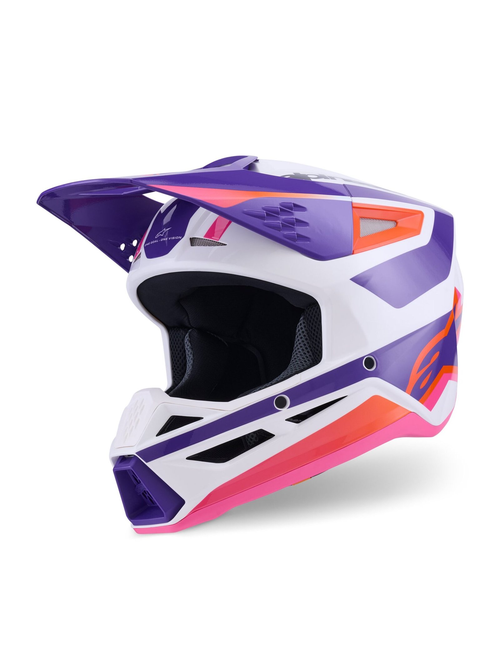 8300926-2052.jpg Alpinestars Helmet S-M3 Heat Whit/Purple/Pink S - Image 1