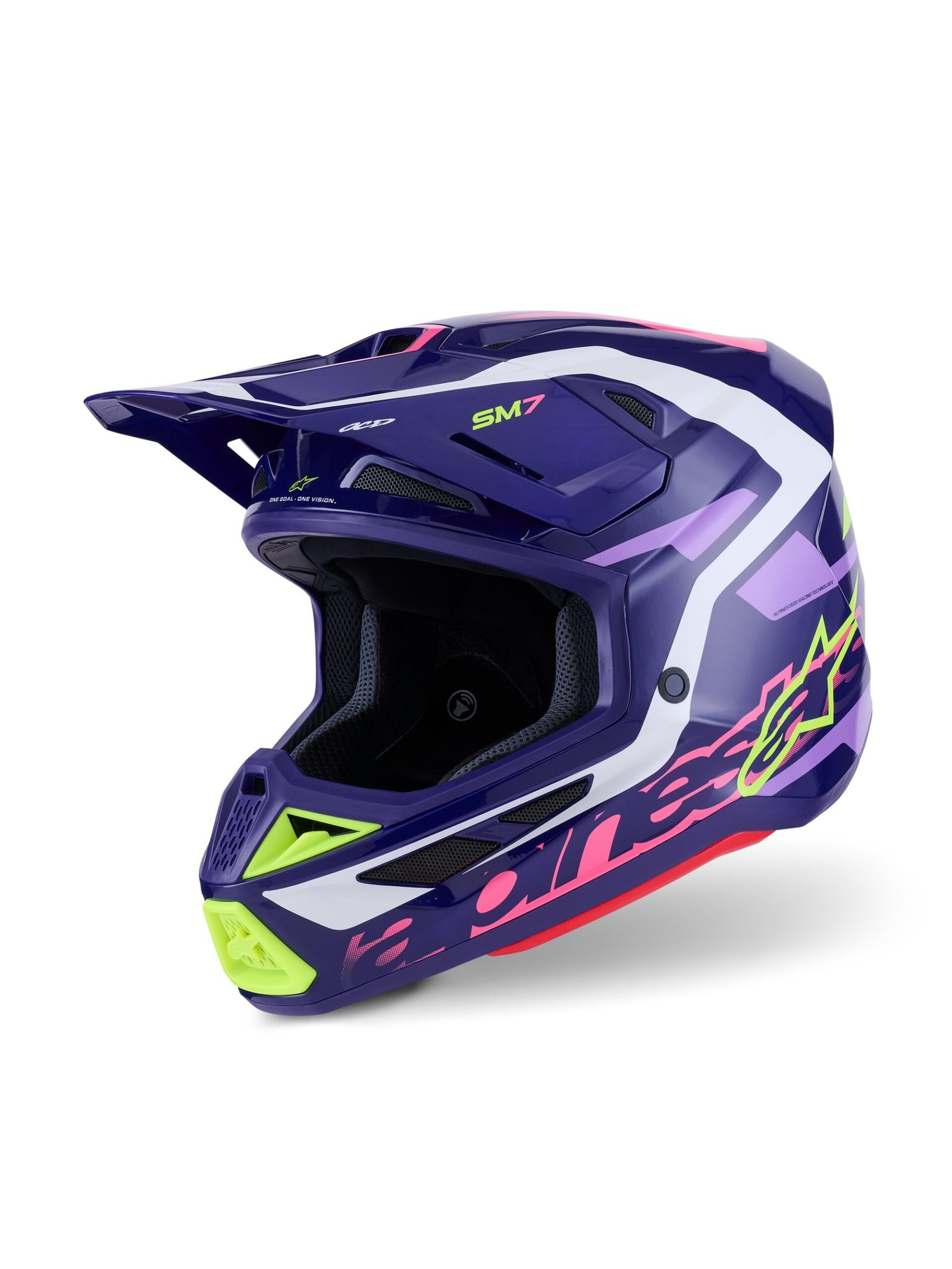 8302326-3142.jpg Alpinestars Helmet S-M7 Deed Purple/Pink L - Image 1