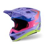 Alpinestars Helmet S-M10 JL R01 Purple/Fluo Pink/Fluo Yellow L