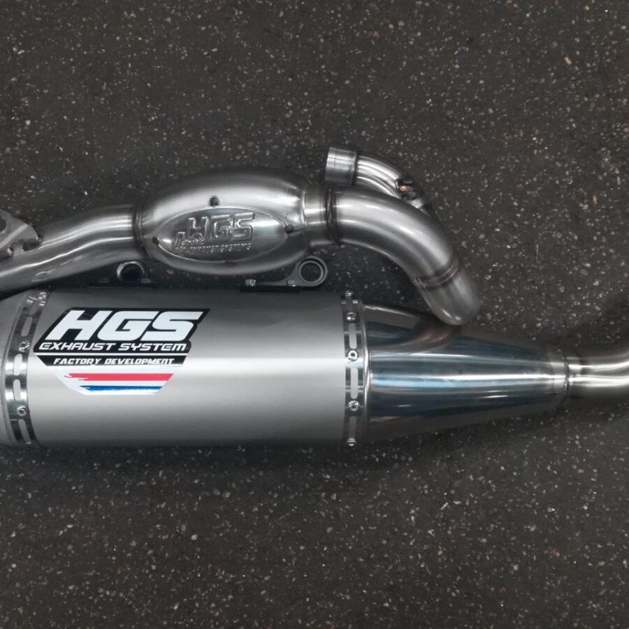 HGS Exhaust system 4T Complete Grey Steel EXC450/500F 20-23 FE450/501 20-23