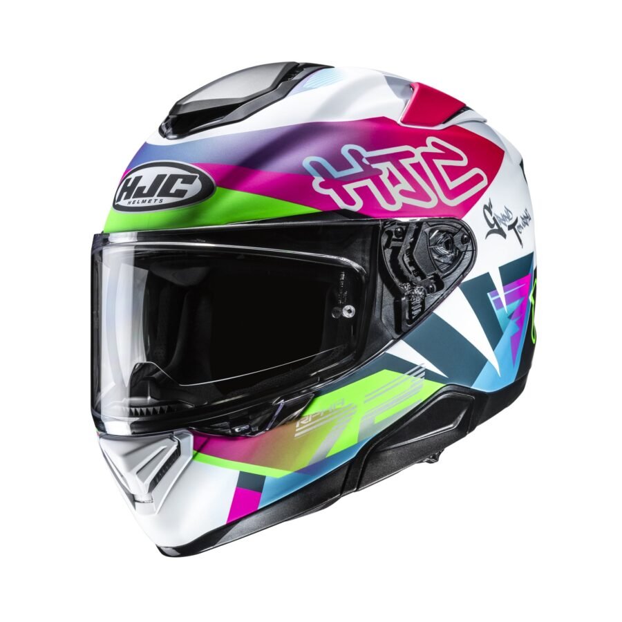 HJC Helmet RPHA 72 Goldy Green/White/Pink MC84SF