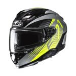 HJC Helmet F71 Catos Black/Gray/Fluo Yellow MC3H