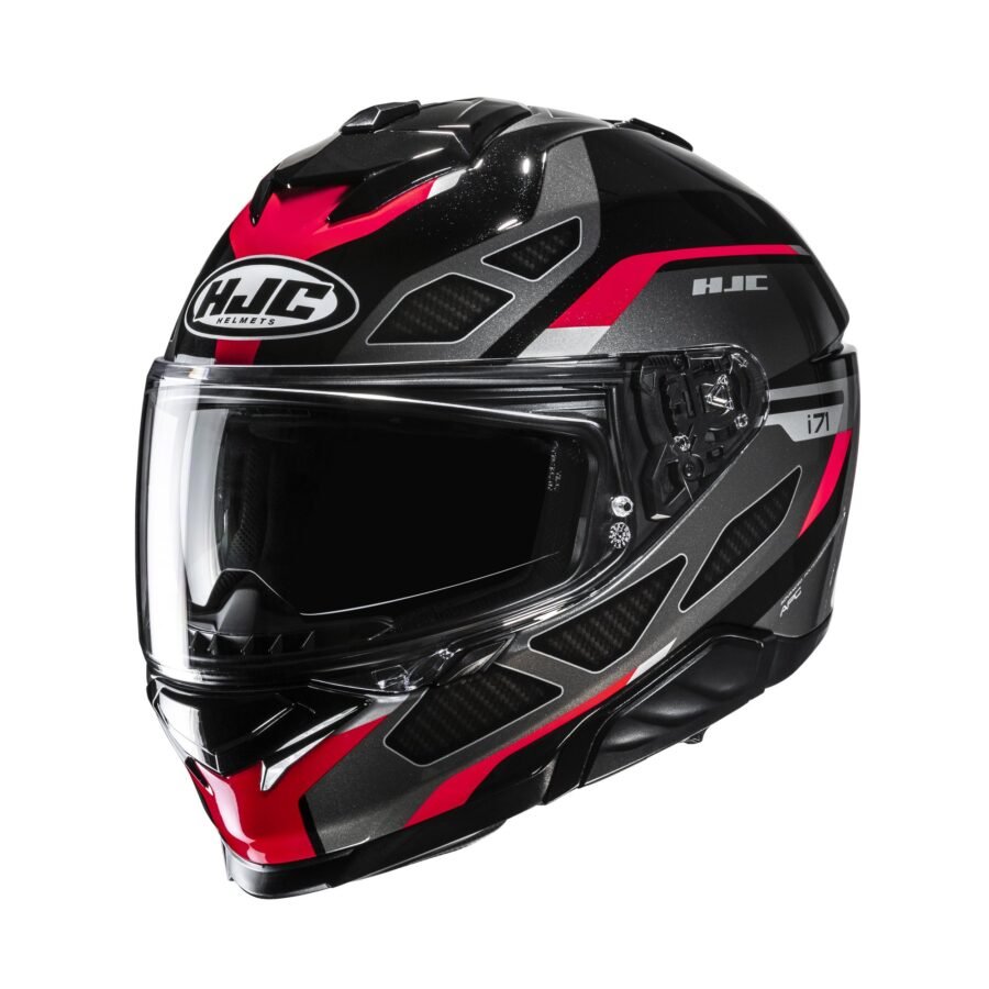 HJC Helmet i71 Zest Black/Red MC1SF