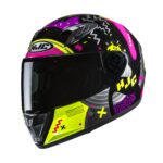 HJC Helmet Y10 Mika Junior Black/Yellow/Pink MC3H