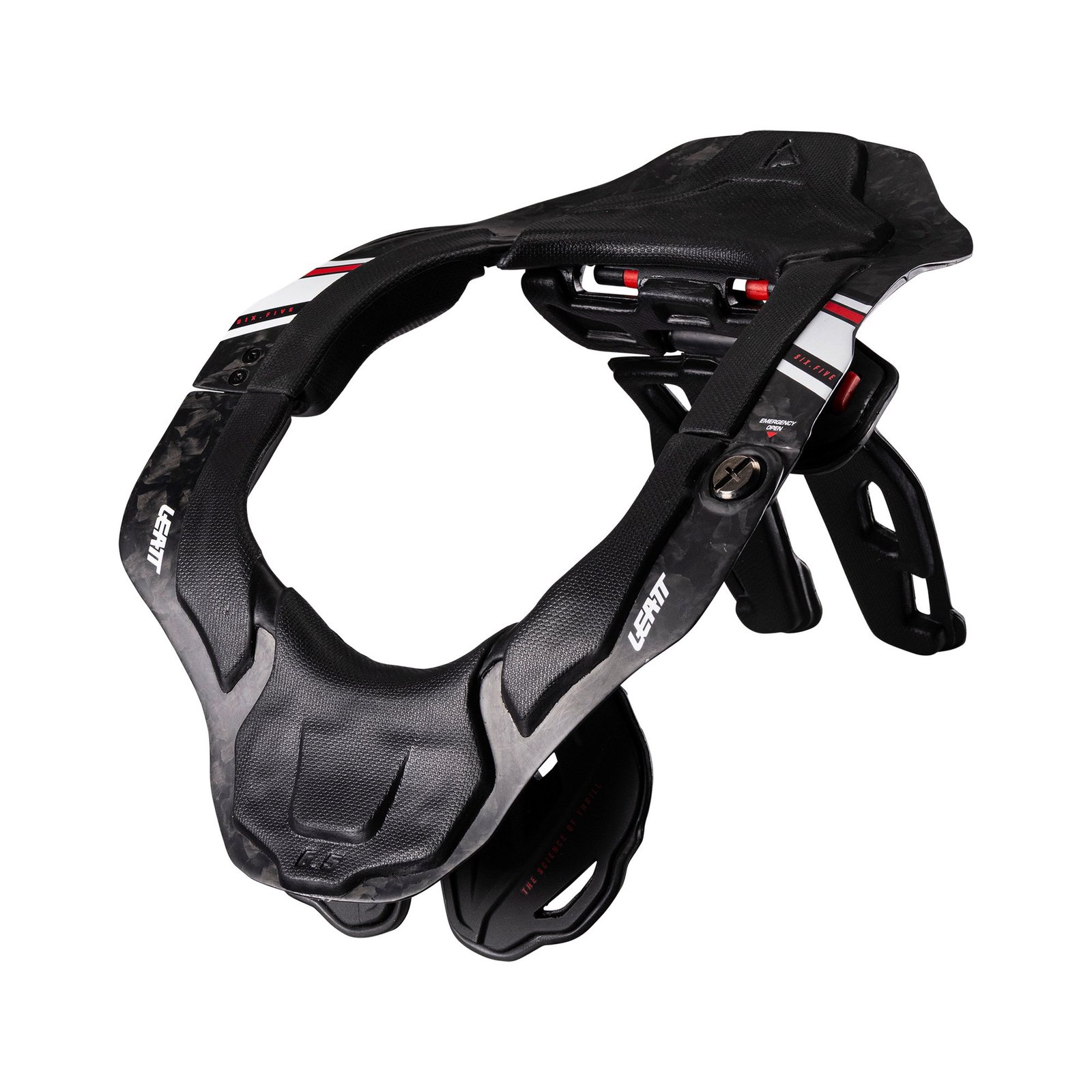 681-26006_1.jpg Leatt Neck Brace 6.5 Carbon L/XL Black/White - Image 1