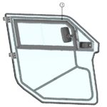 DFK Door panel Right Can-Am Maverick Trail