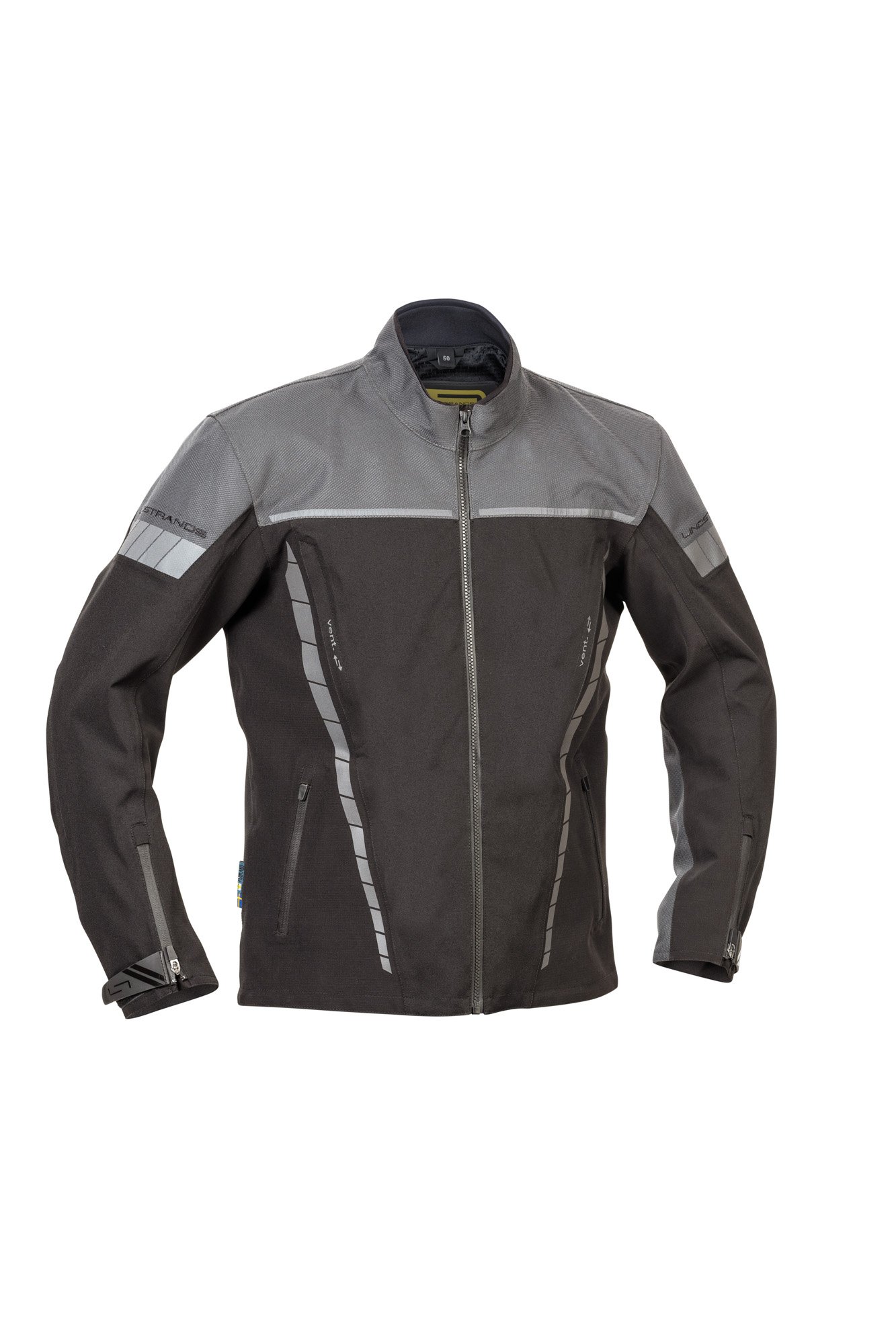 720-24063509.jpg Lindstrands textile jacket Bydalen Black/steel grey, 62 - Image 1