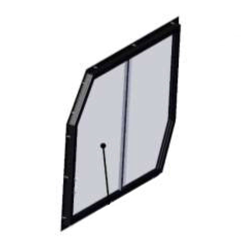 723-52S03U01-50M004.jpg DFK Door window assembly Right Can-Am Traxter - Image 1