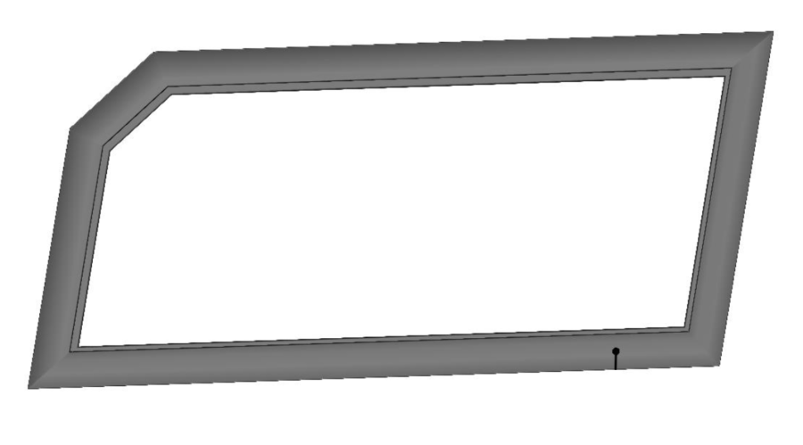 723-52S05U01-40-010.PNG DFK Left Window frame Can-Am Maverick Trail - Image 1
